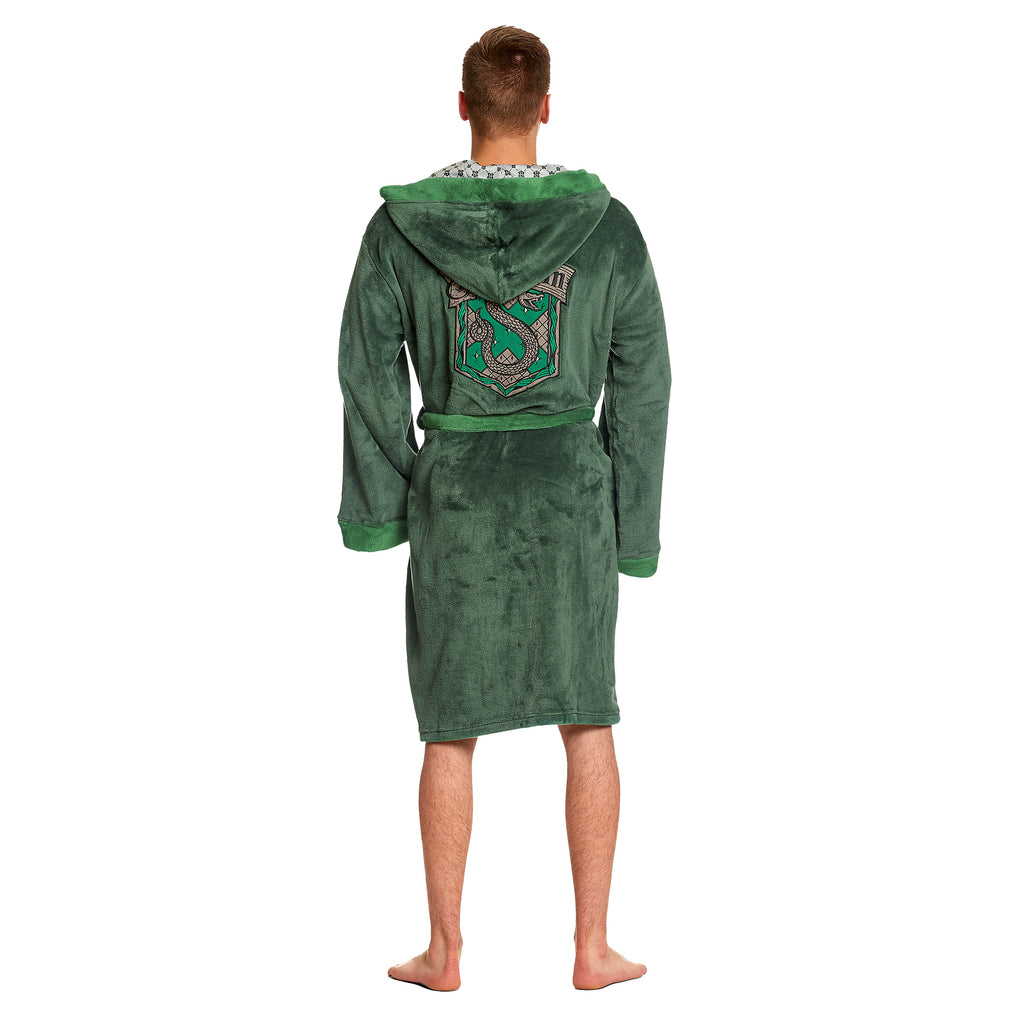 Imagen del producto Harry Potter - Bata de baño con escudo de Slytherin verde