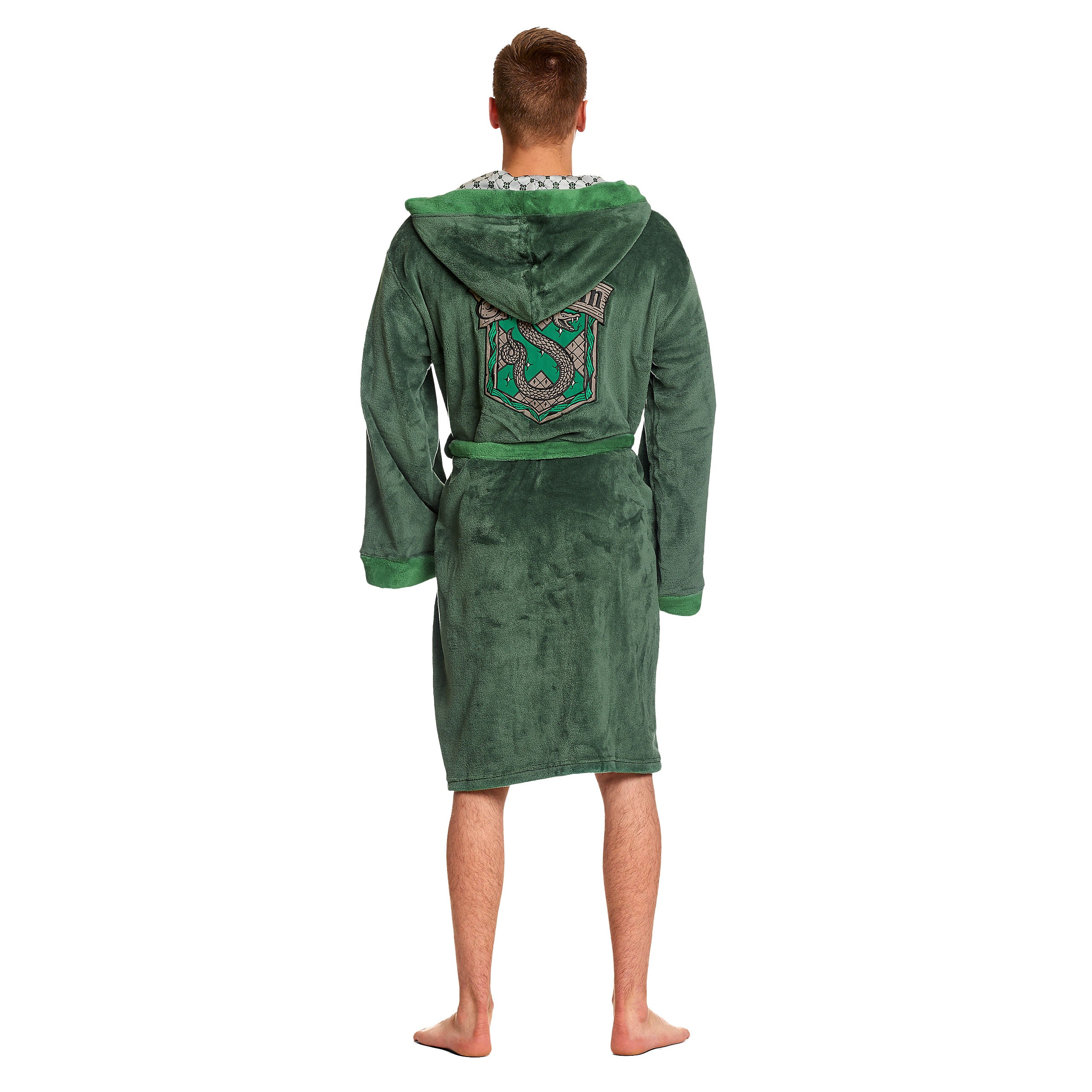 Imagen del producto Harry Potter - Bata de baño con escudo de Slytherin verde