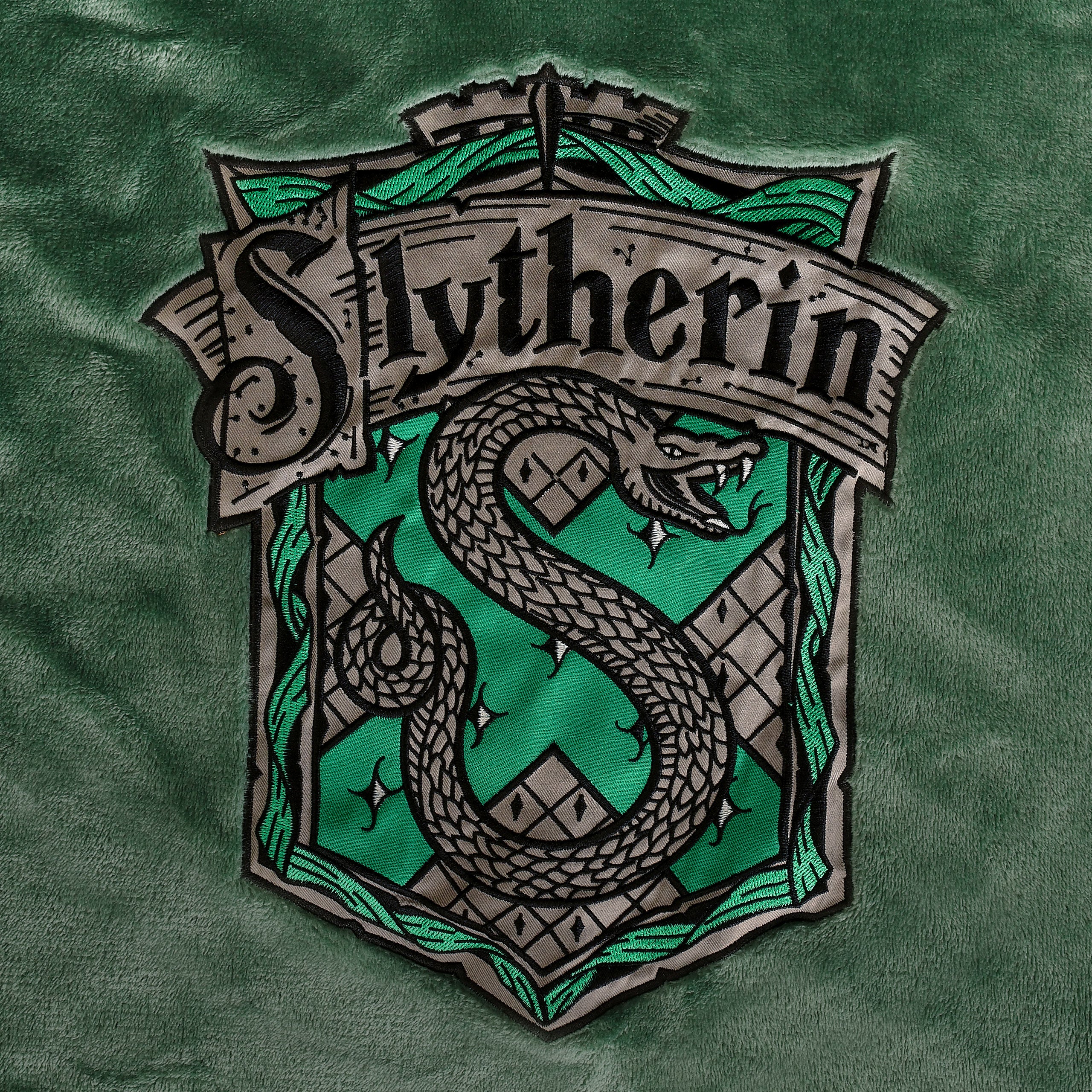 Imagen del producto Harry Potter - Bata de baño con escudo de Slytherin verde