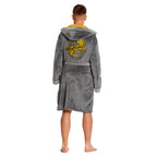 Imagen del producto Harry Potter - Bata de baño con escudo de Hufflepuff gris