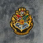 Imagen del producto Harry Potter - Bata de baño con escudo de Hufflepuff gris