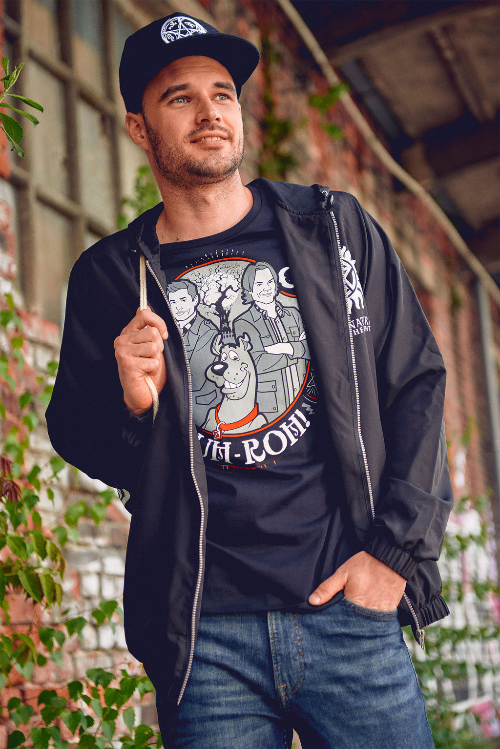 Imagen del producto Supernatural - Scoobynatural Ruh-roh! Camiseta negra