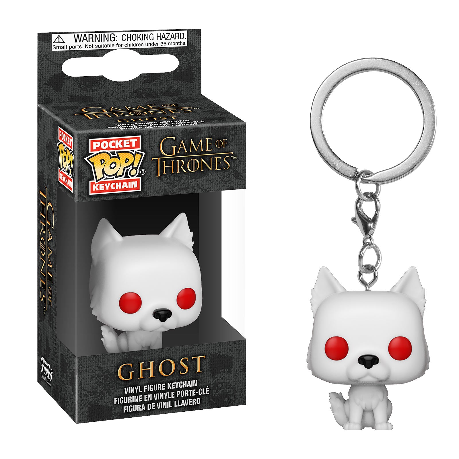 Product image Game of Thrones - Ghost Funko Pop Keychain