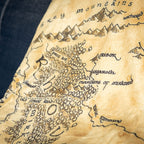 Imagen del producto El Señor de los Anillos - Manta suave con mapa de la Tierra Media y forro de peluche