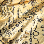 Imagen del producto El Señor de los Anillos - Manta suave con mapa de la Tierra Media y forro de peluche