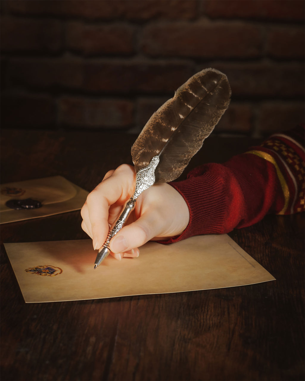 Imagen del producto Harry Potter - Pluma de escritura con soporte de tintero