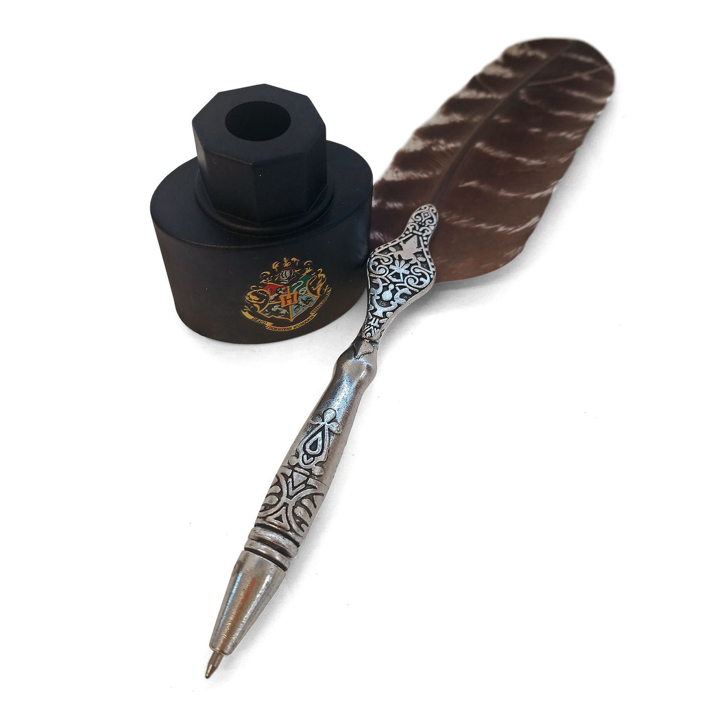 Imagen del producto Harry Potter - Pluma de escritura con soporte de tintero