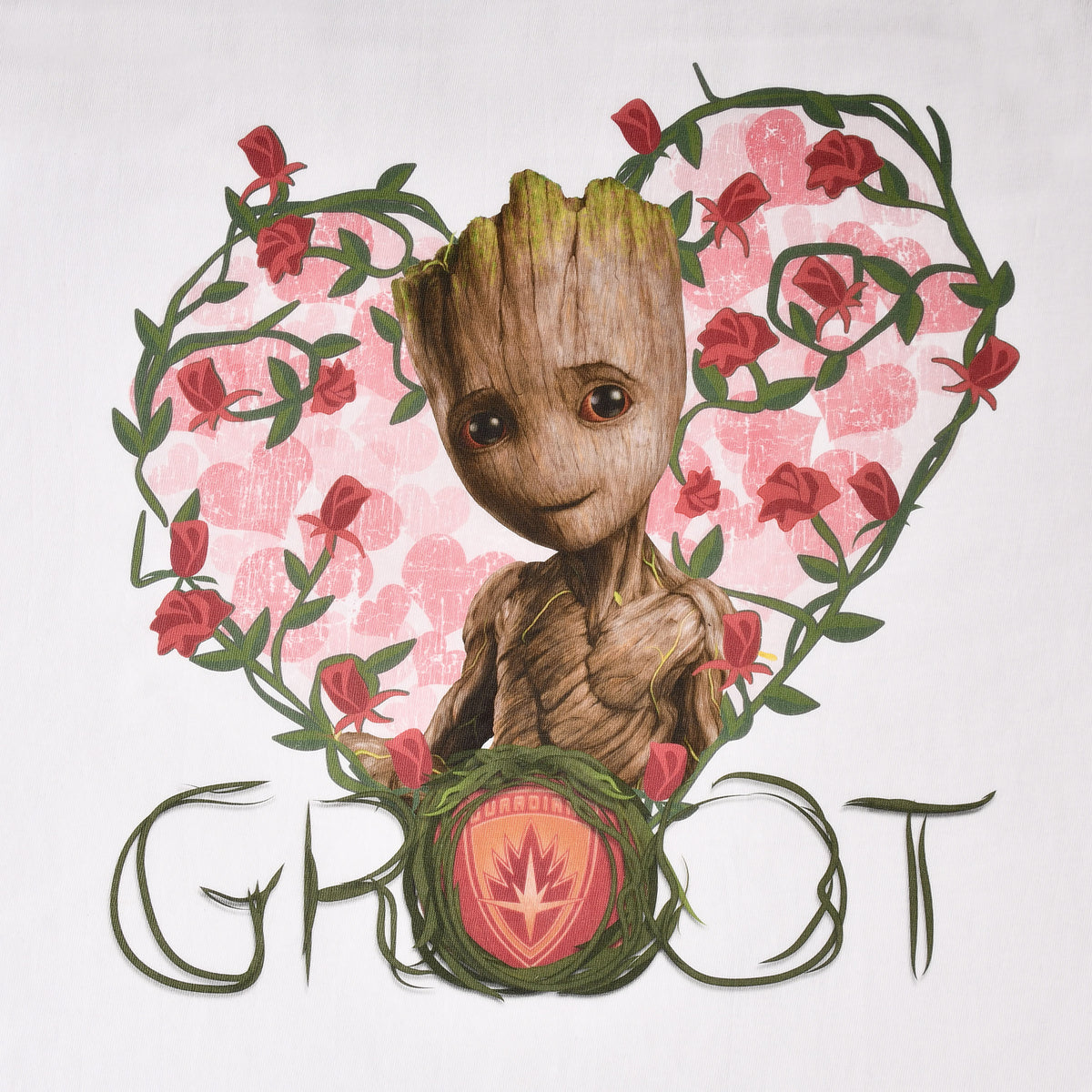 Imagen del producto Guardians of the Galaxy - Camiseta de mujer Baby Groot Heart blanca