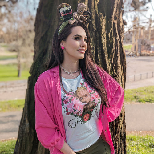 Imagen del producto Guardians of the Galaxy - Camiseta de mujer Baby Groot Heart blanca