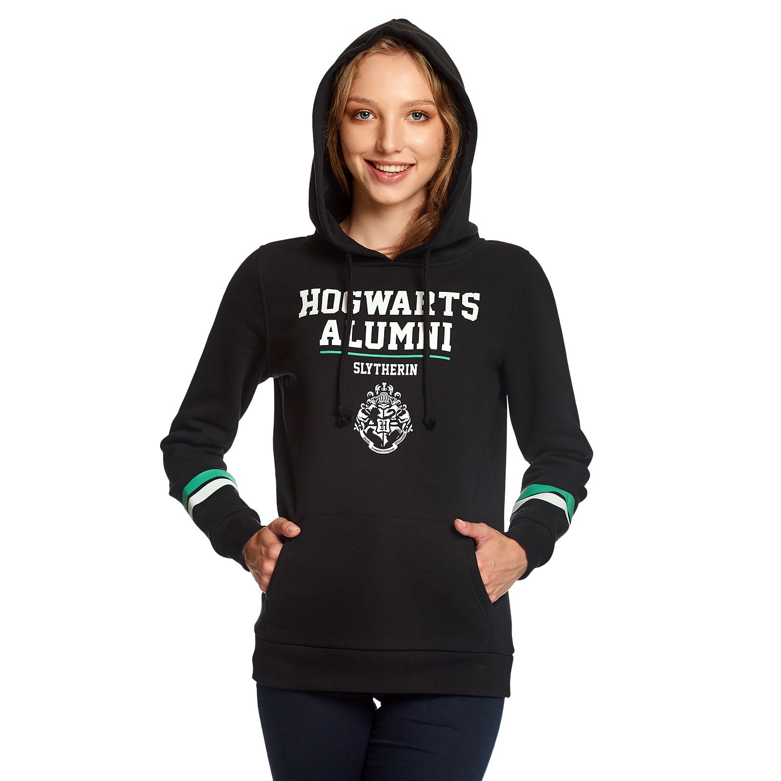 Imagen del producto Harry Potter - Slytherin Hogwarts Alumni Hoodie para mujeres negro