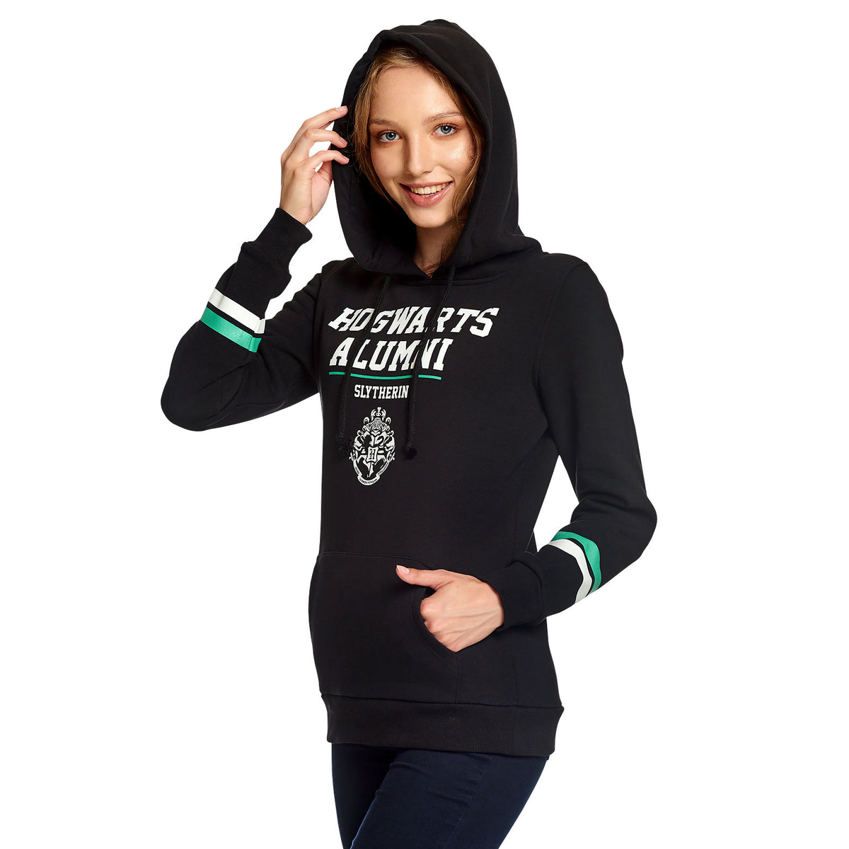 Imagen del producto Harry Potter - Slytherin Hogwarts Alumni Hoodie para mujeres negro