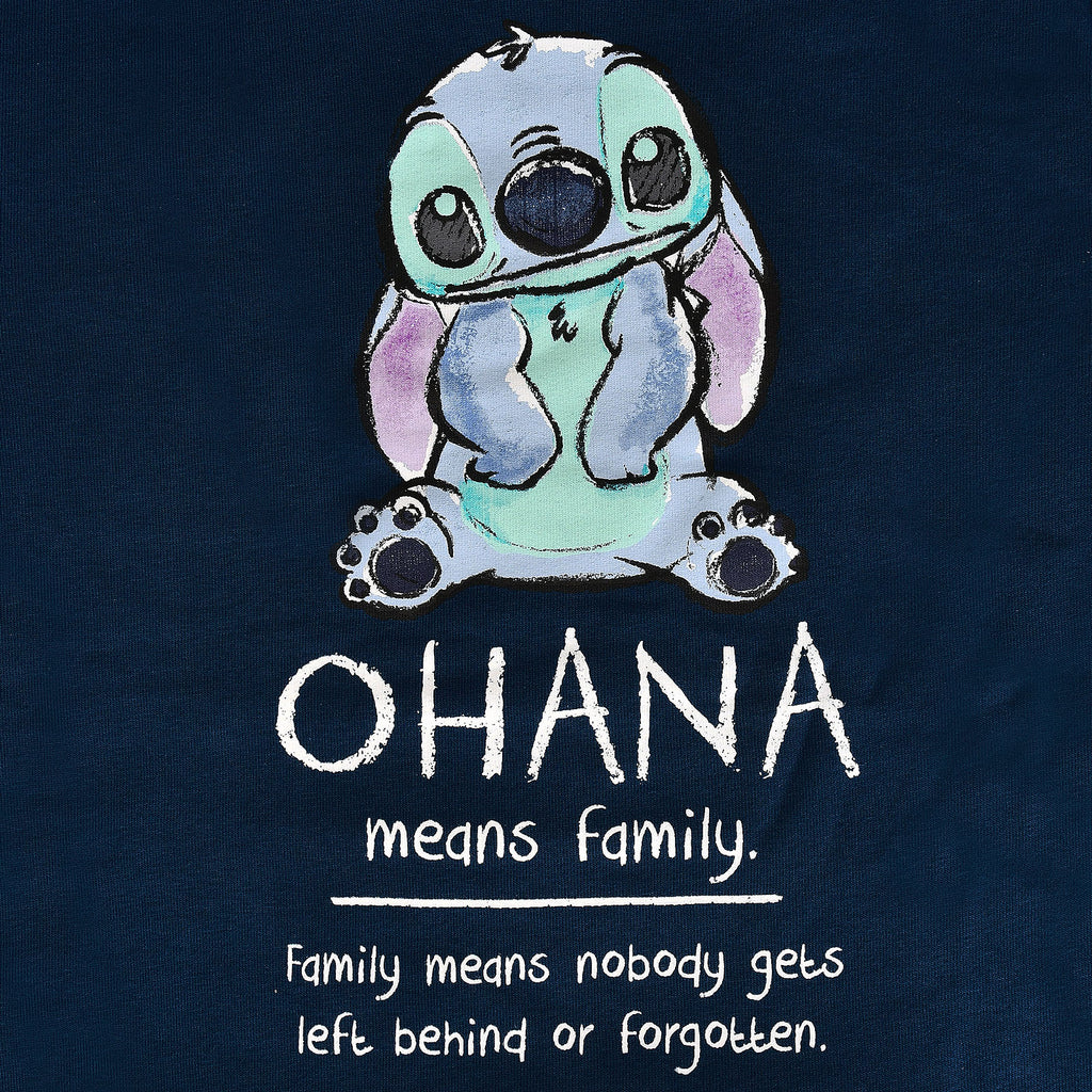 Imagen del producto Lilo & Stitch - Ohana Means Family Sudadera con capucha para mujer azul