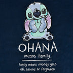 Imagen del producto Lilo & Stitch - Ohana Means Family Sudadera con capucha para mujer azul