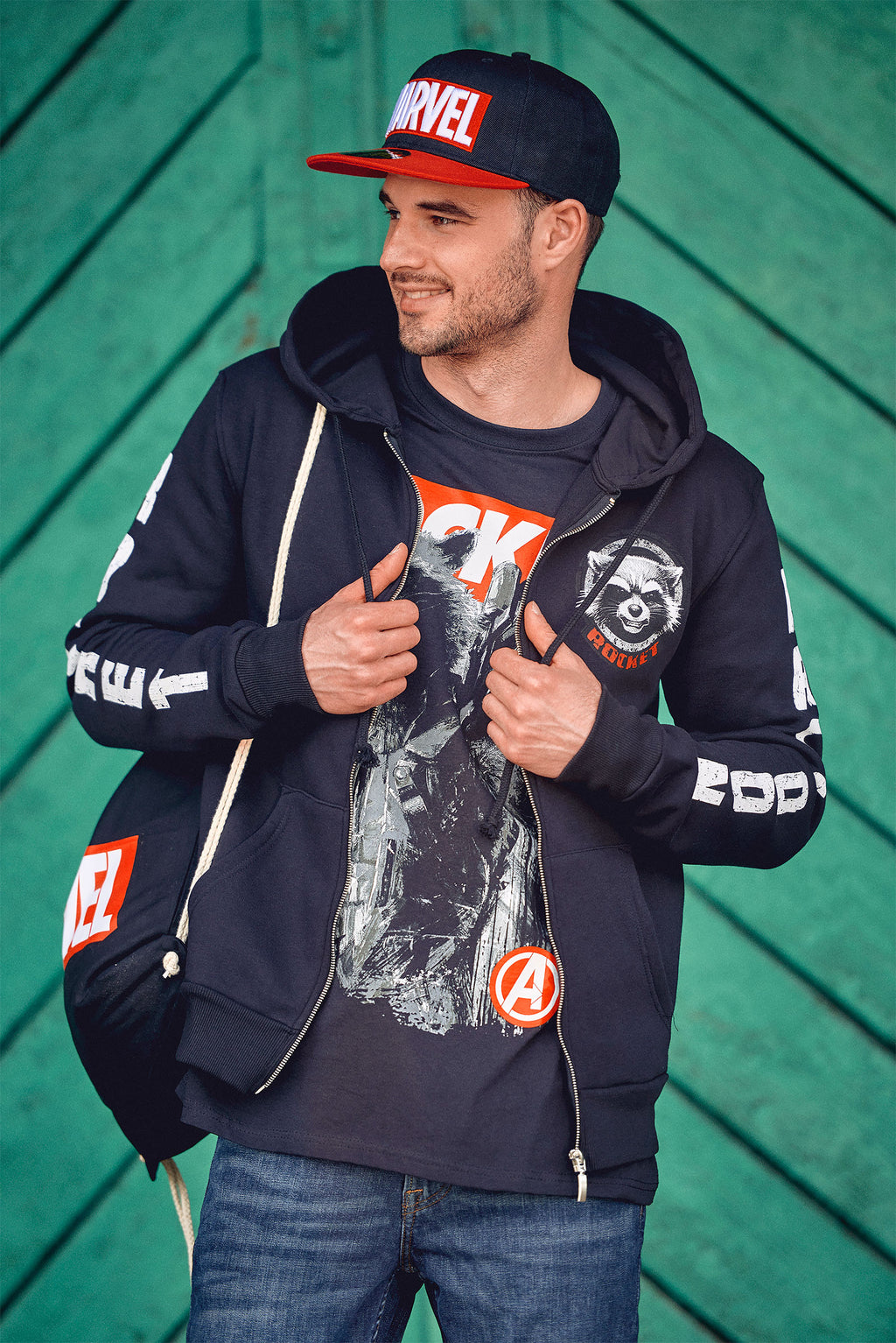 Imagen del producto Guardians of the Galaxy - Chaqueta con capucha de Rocket Raccoon negra