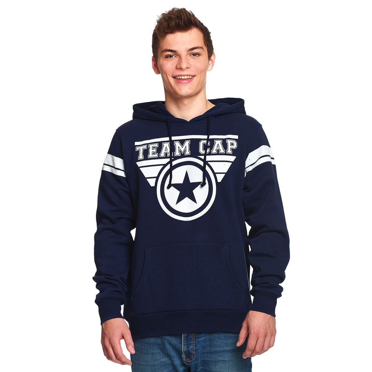 Imagen del producto Captain America - Sudadera con capucha Team Cap azul