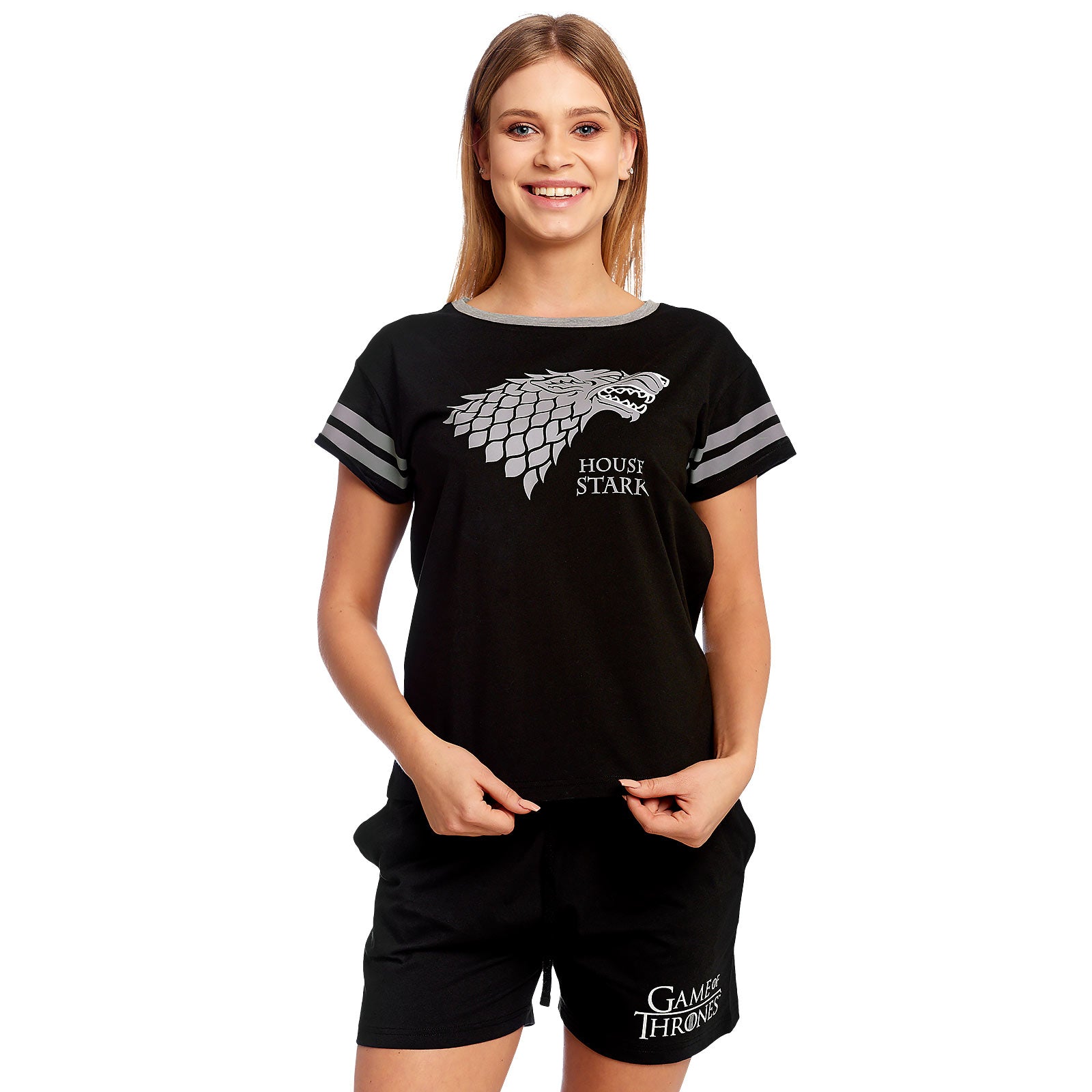 Imagen del producto Juego de Tronos - Pijama corto de mujer con escudo Stark