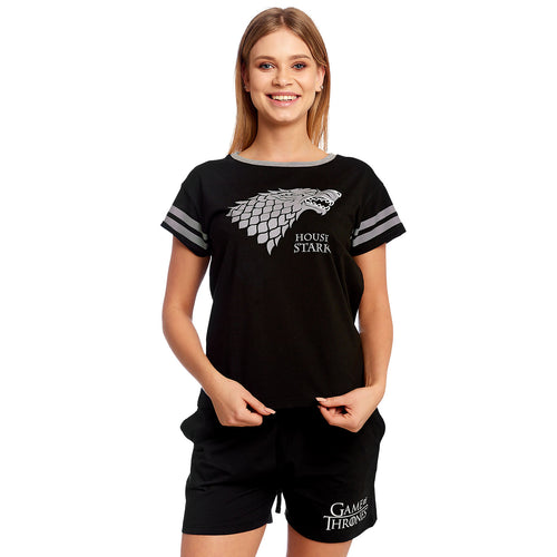 Imagen del producto Juego de Tronos - Pijama corto de mujer con escudo Stark