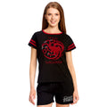 Imagen del producto Juego de Tronos - Pijama corto para mujer con escudo de Targaryen
