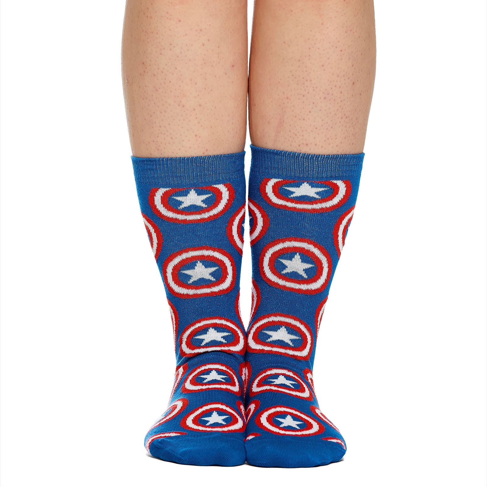 Imagen del producto Captain America - Set de 2 calcetines con logo de Shield