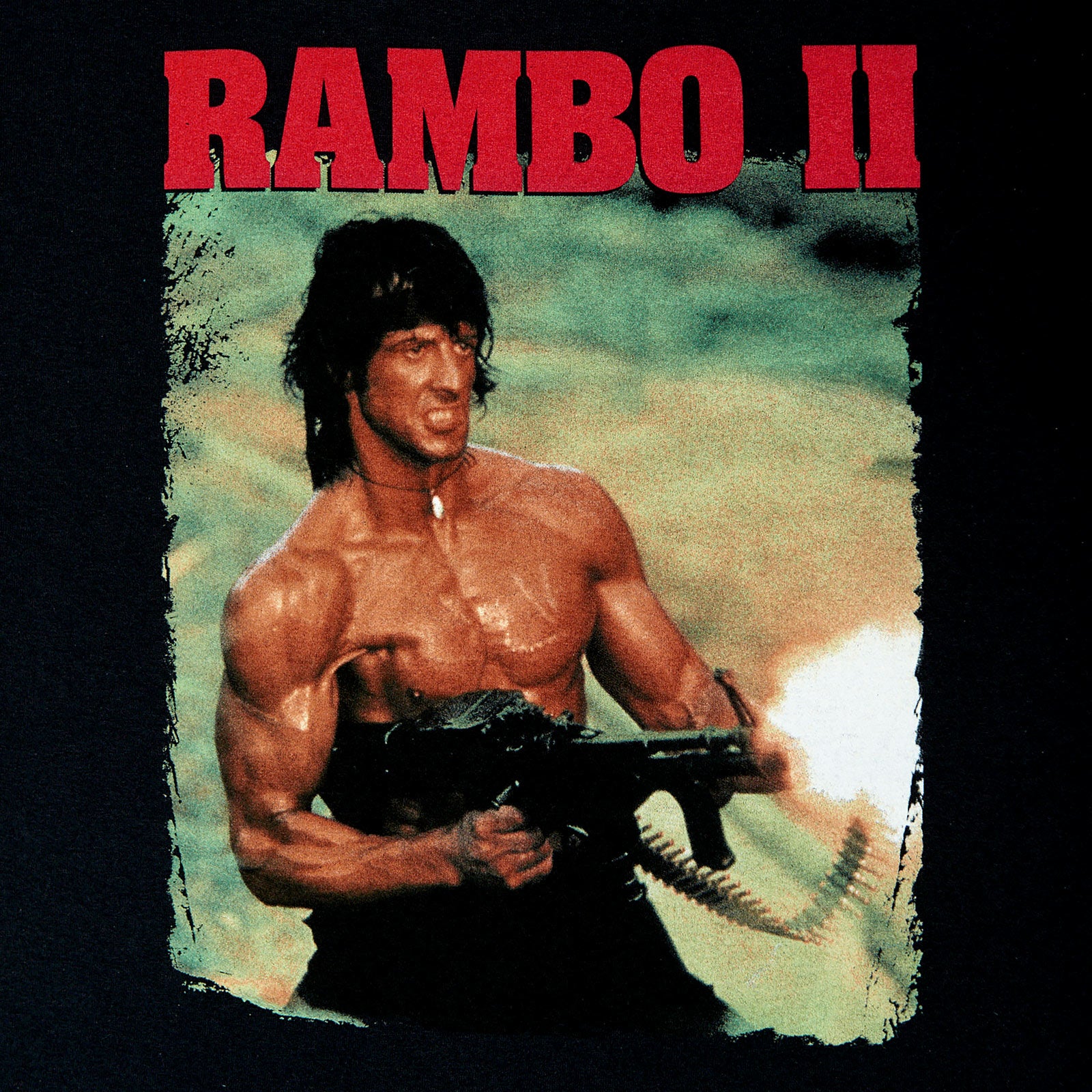 Imagen del producto Rambo - Camiseta de tiro negra
