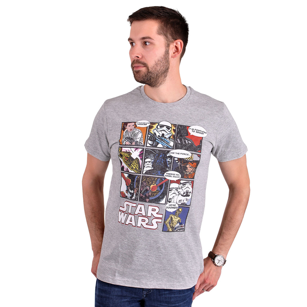 Imagen del producto Star Wars - Camiseta de cómic gris