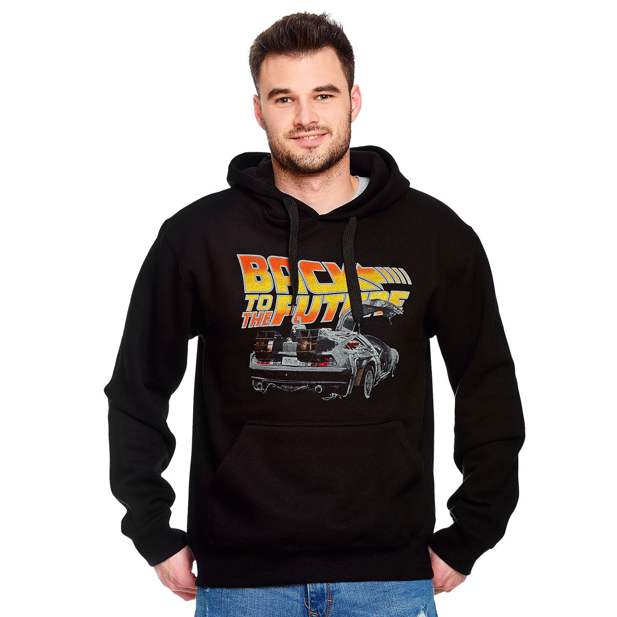 Imagen del producto Regreso al futuro - Sudadera con capucha DeLorean negra