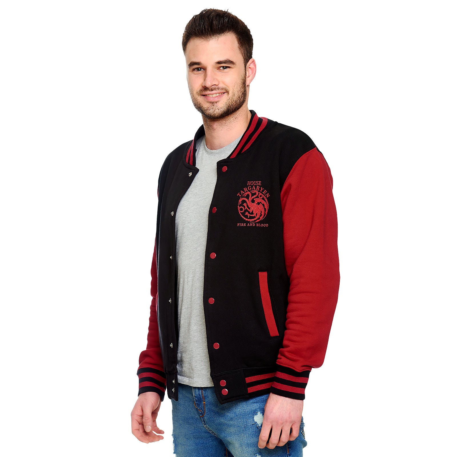 Product image Game of Thrones - House Targaryen College Jacket black-red
