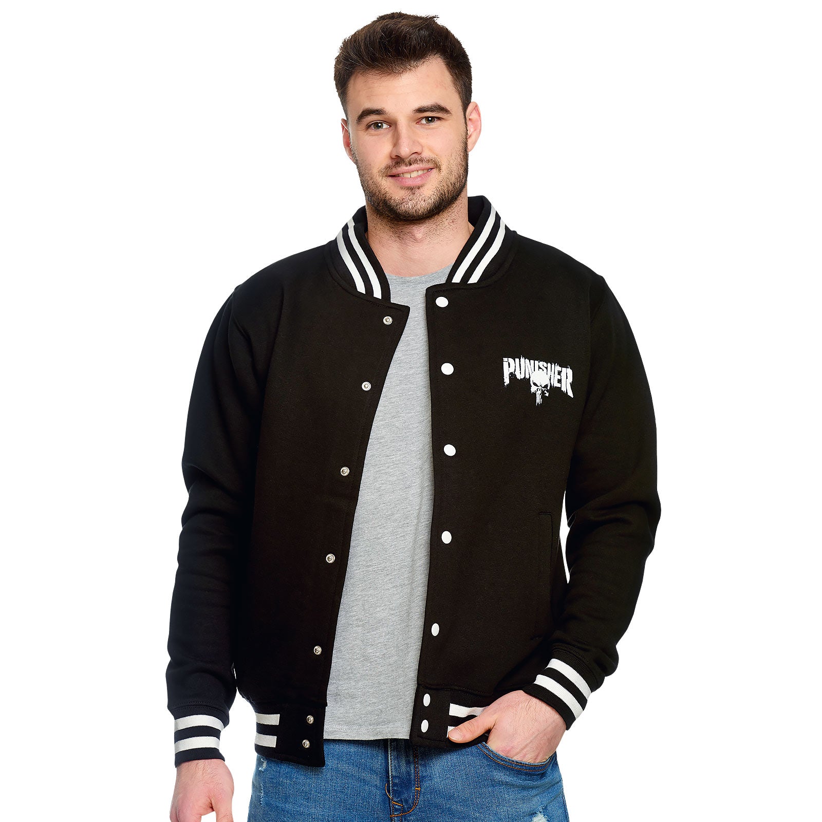 Product image Punisher - Blood Skull College Jacket black-white