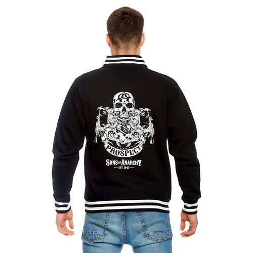 Imagen del producto Sons of Anarchy - Chaqueta universitaria Reaper & Prospect en negro y blanco