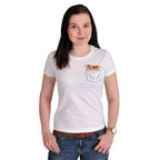 Imagen del producto Gremlins - Camiseta de bolsillo Gizmo para mujer blanca