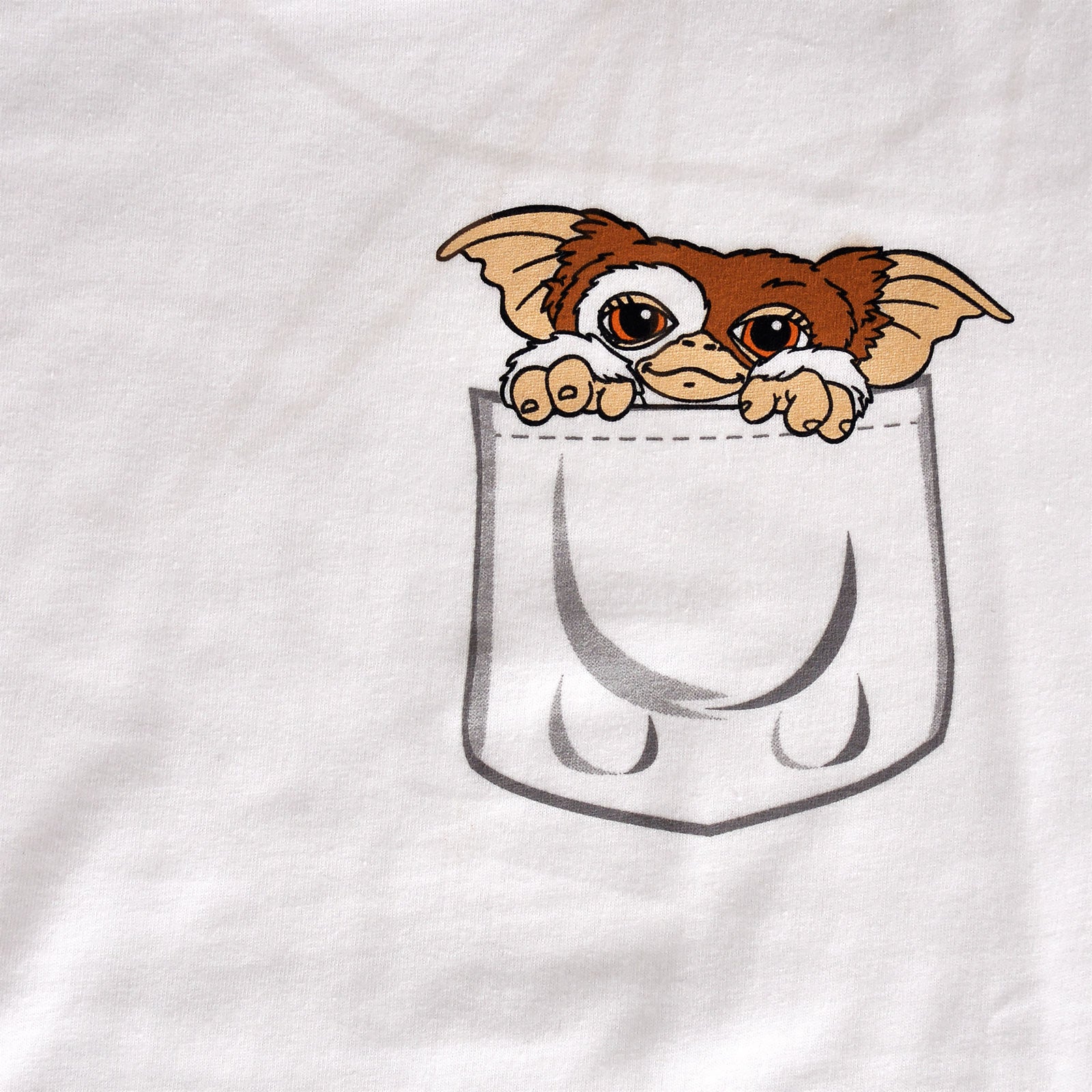 Imagen del producto Gremlins - Camiseta de bolsillo Gizmo para mujer blanca