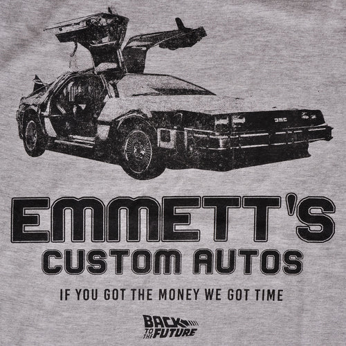 Imagen del producto Regreso al Futuro - Camiseta gris de Autos Personalizados de Emmett