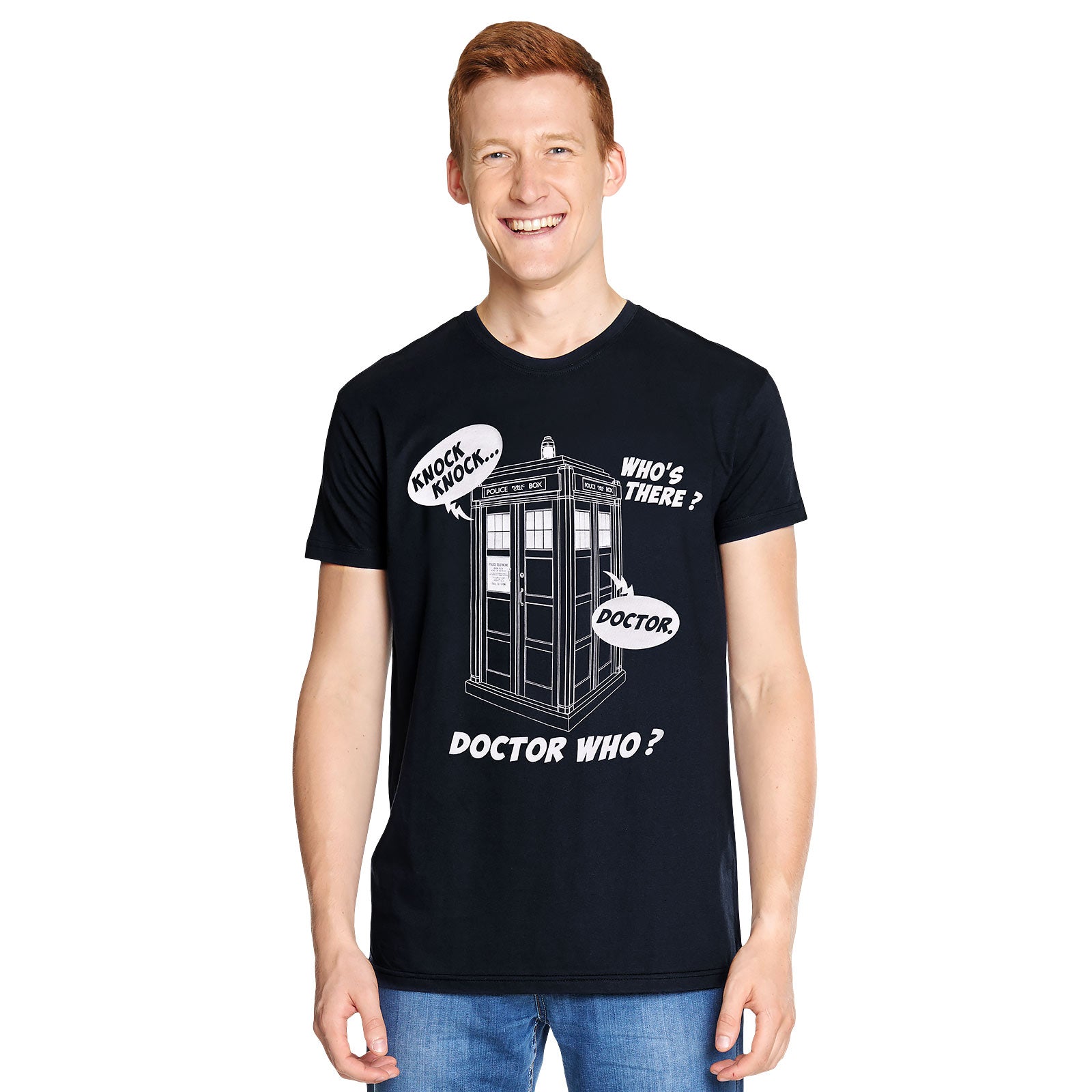 Imagen del producto Doctor Who - Camiseta azul Tardis Knock Knock