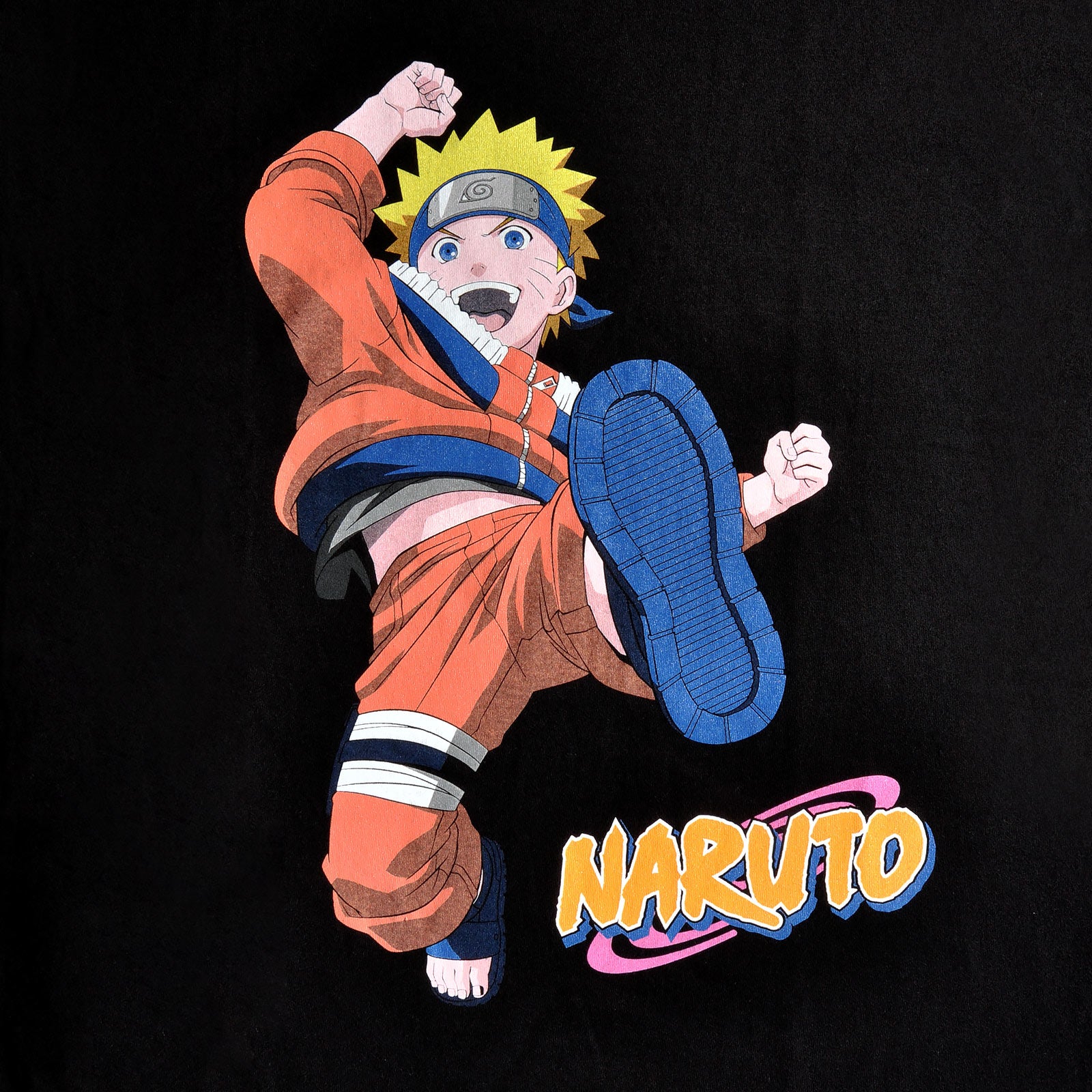 Product image Naruto Uzumaki Kick T-Shirt Black