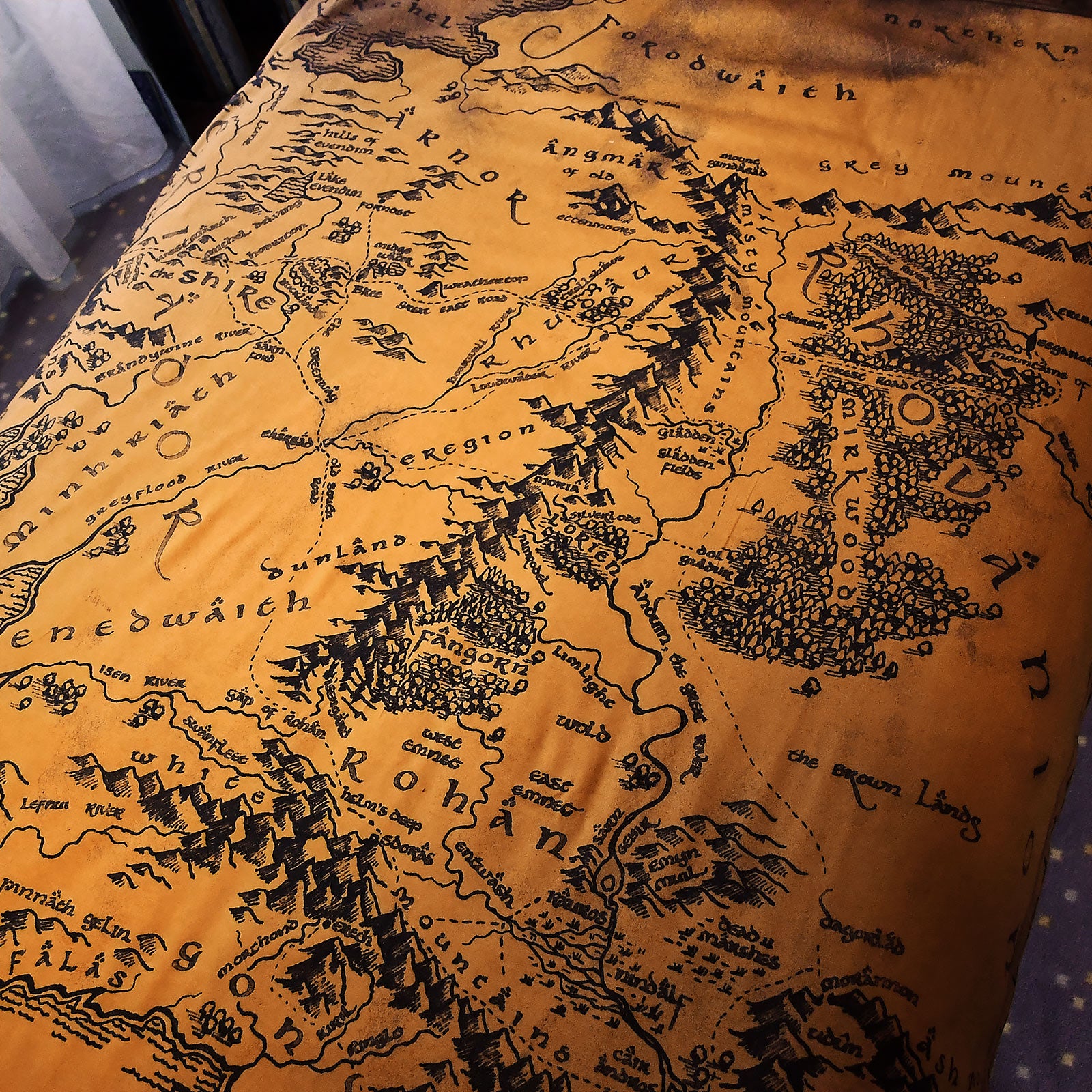 Imagen del producto El Señor de los Anillos - Mapa de la Tierra Media Ropa de cama