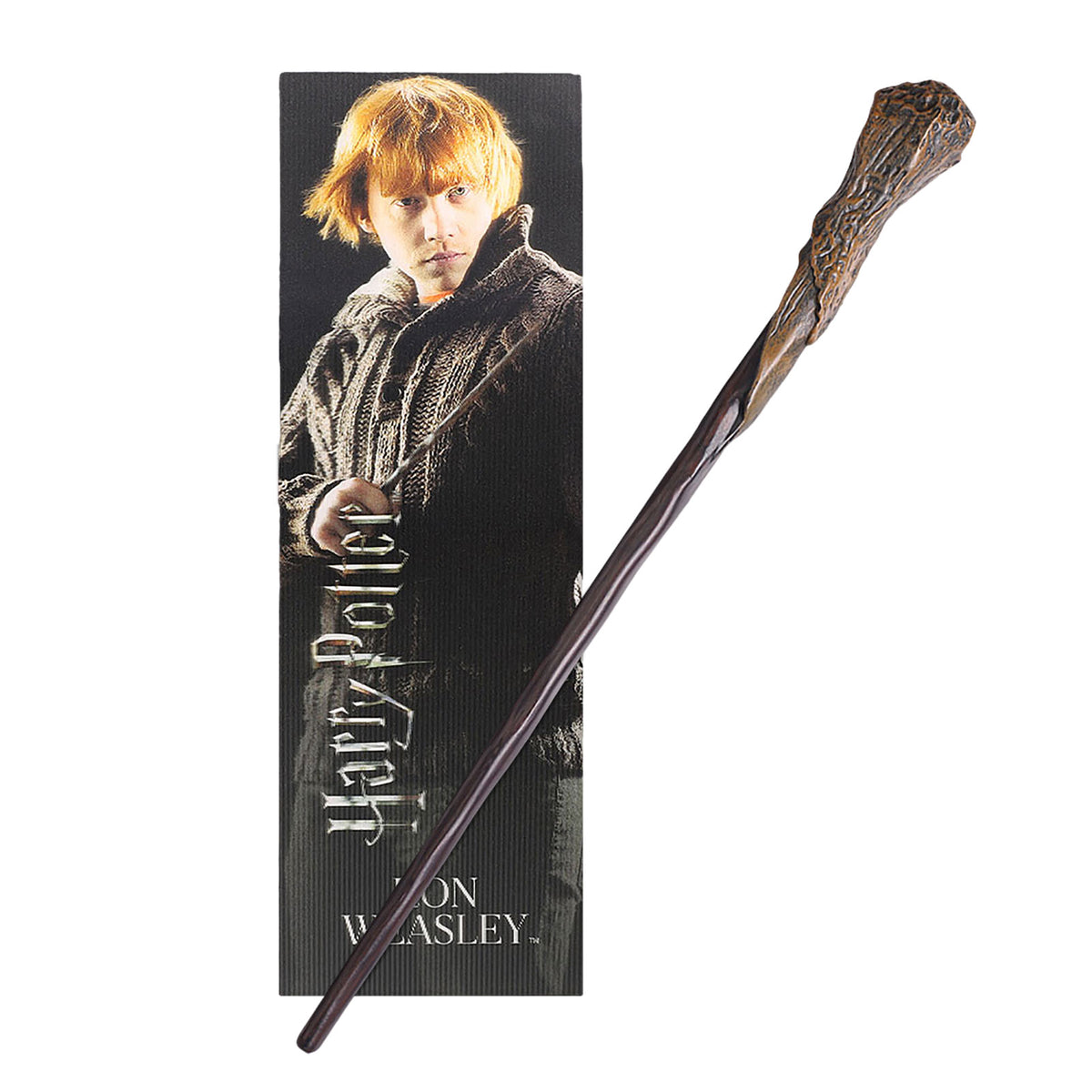 Imagen del producto Varita mágica de Ron para jóvenes magos con marcador de libros - Harry Potter