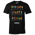 Imagen del producto Star Trek - Camiseta de personajes en píxeles negra