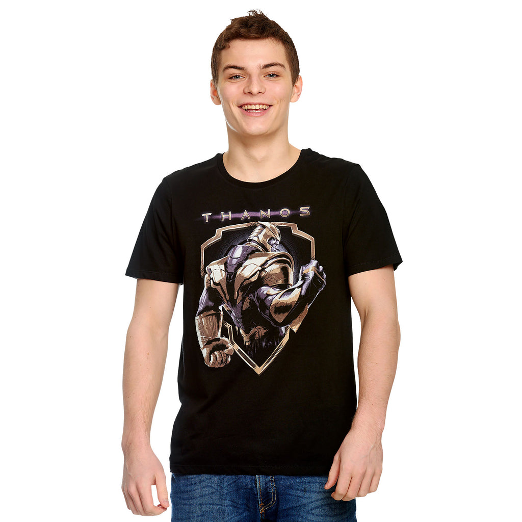 Imagen del producto Avengers - Camiseta negra con escudo de Thanos