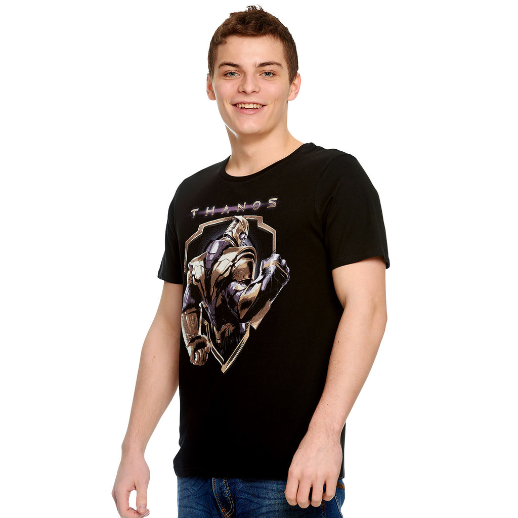 Imagen del producto Avengers - Camiseta negra con escudo de Thanos
