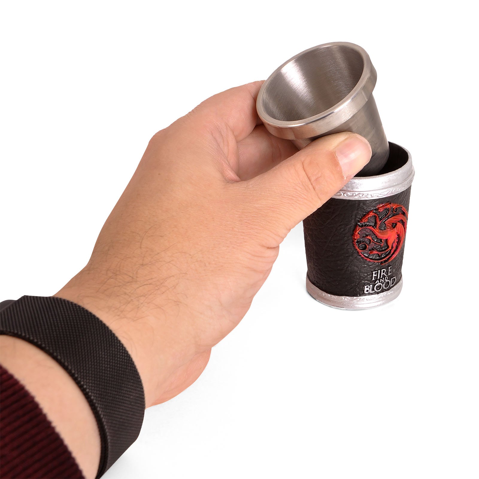 Imagen del producto Juego de Tronos - Vaso de chupito con el escudo de la Casa Targaryen