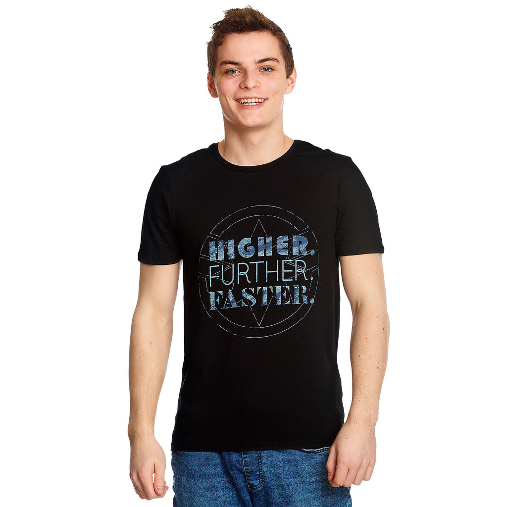 Imagen del producto Captain Marvel - Camiseta negra Higher Further Faster