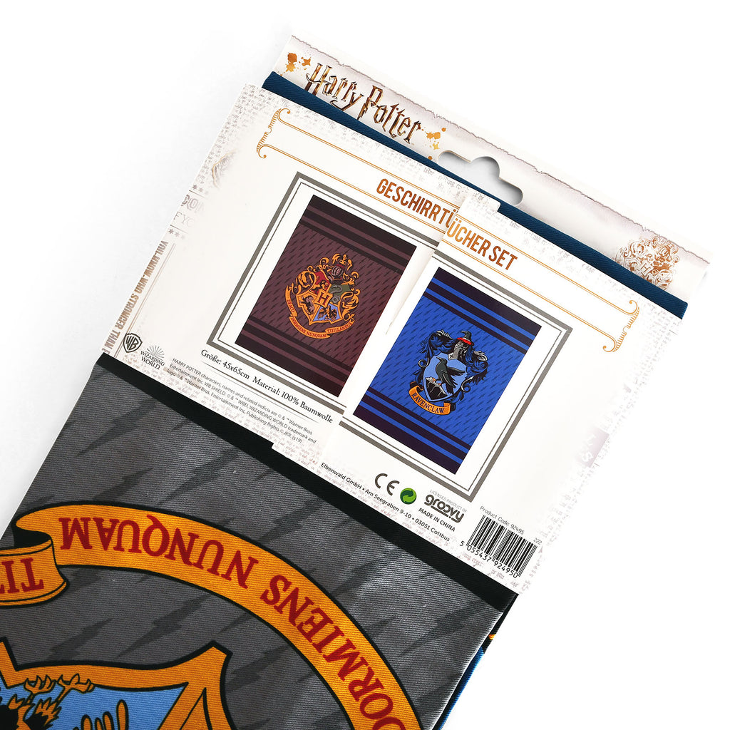 Imagen del producto Harry Potter - Set de paños de cocina Ravenclaw & Hogwarts