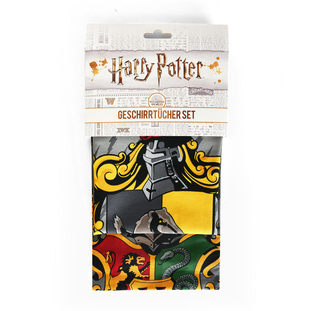 Imagen del producto Harry Potter - Set de paños de cocina Hufflepuff & Hogwarts