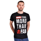 Imagen del producto Marvel - Más que un fan Camiseta negra