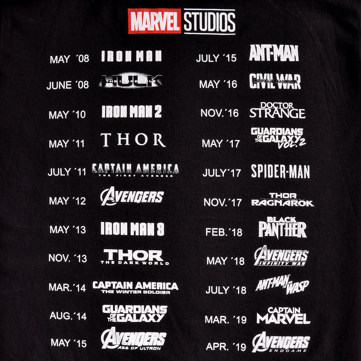 Imagen del producto Marvel - Más que un fan Camiseta negra