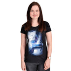 Imagen del producto Avengers - Camiseta de mujer negra con logo de Endgame Bursted