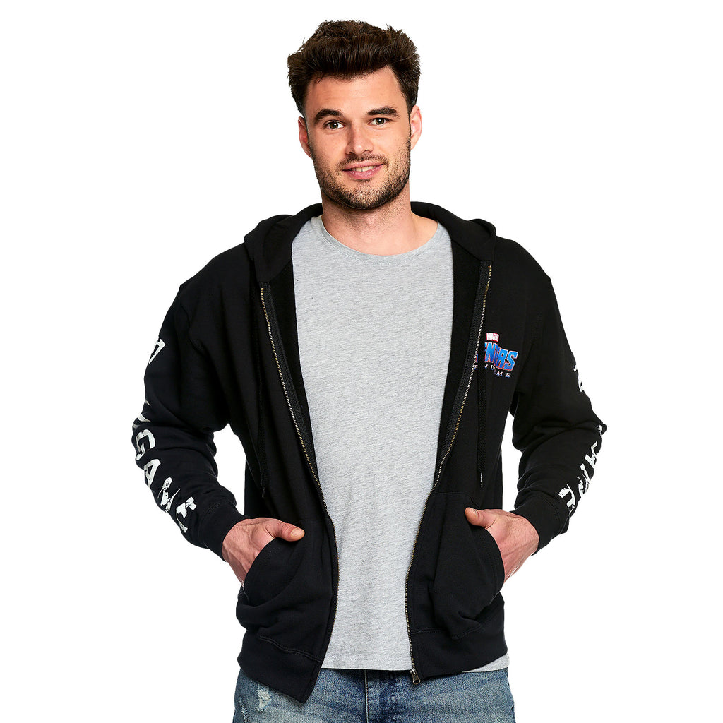 Imagen del producto Avengers - Sudadera con capucha negra con logo de Endgame