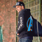Imagen del producto Avengers - Sudadera con capucha negra con logo de Endgame