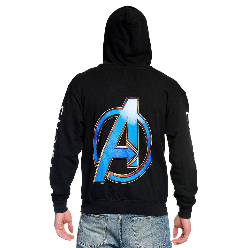 Imagen del producto Avengers - Sudadera con capucha negra con logo de Endgame
