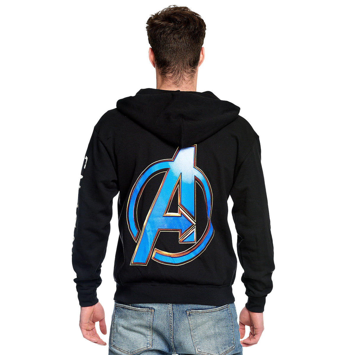 Imagen del producto Avengers - Sudadera con capucha negra con logo de Endgame